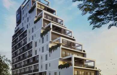 Imagem: O studio possui 1 Dormitório, 1 Banheiro, 28m² de Área e