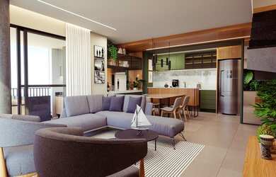 Imagem: O apartamento possui 2 Dormitórios, 2 Banheiros, 62m² de Área