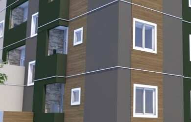 Imagem: O apartamento possui 2 Dormitórios, 1 Banheiro, 1 Vaga na garagem