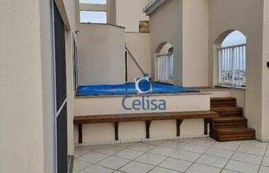 Imagem: O apartamento na cobertura possui 2 Dormitórios, 2 Banheiros