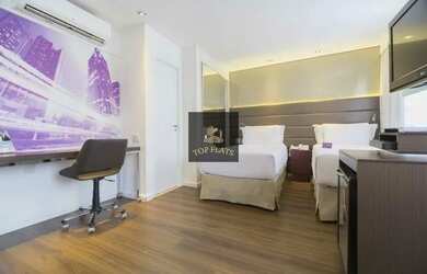 Imagem: O studio possui 1 Dormitório, 1 Banheiro, 1 Vaga na garagem