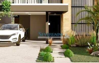 Imagem: A casa possui 3 Dormitórios, 3 Banheiros, 2 Vagas na garagem