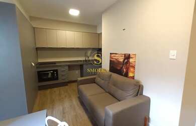 Imagem: O studio possui 1 Dormitório, 1 Banheiro e 45m² de Área e