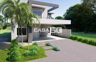 Imagem: A casa em condomínio possui 4 Dormitórios, 5 Banheiros, 4