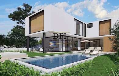 Imagem: A casa em condomínio possui 4 Dormitórios, 5 Banheiros, 4