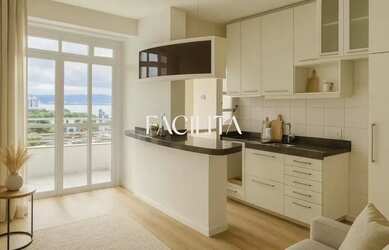 Imagem: O apartamento possui 2 Dormitórios, 2 Banheiros, 1 Vaga na