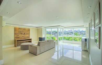 Imagem: O apartamento na cobertura possui 4 Dormitórios, 4 Banheiros