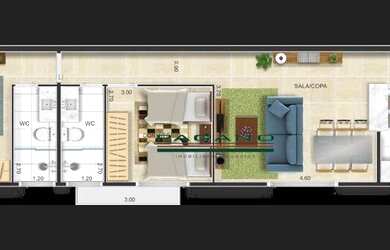 Imagem 7: Apartamento à venda, 67 m² por R$ 270.000,00 - Santa Cruz do José Jacques - Ribeirão Preto