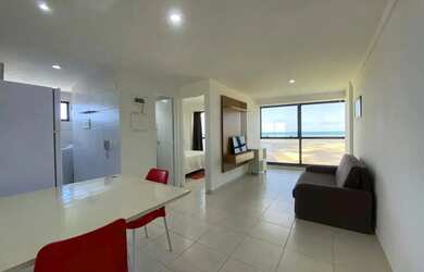 Imagem: O apartamento possui 1 Dormitório, 1 Banheiro, 1 Vaga na garagem