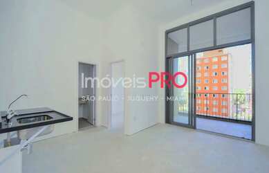 Imagem: O apartamento possui 1 Dormitório, 1 Banheiro, 1 Vaga na garagem