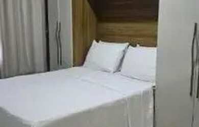 Imagem: O apartamento possui 1 Dormitório, 1 Banheiro, 1 Vaga na garagem