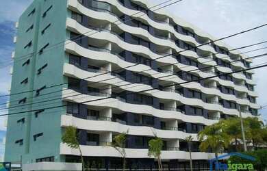 Imagem: O apartamento possui 1 Dormitório, 1 Banheiro, 1 Vaga na garagem