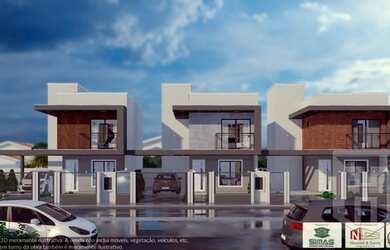 Imagem: A casa possui 2 Dormitórios, 2 Banheiros, 1 Vaga na garagem