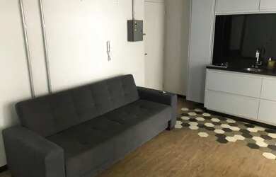 Imagem: O studio possui 1 Dormitório, 1 Banheiro, 1 Vaga na garagem