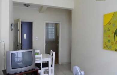 Imagem: O apartamento possui 1 Dormitório, 1 Banheiro, 1 Vaga na garagem