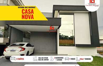 Imagem: A casa em condomínio possui 3 Dormitórios, 2 Banheiros, 4