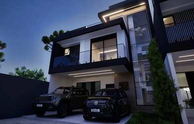 Imagem: A casa possui 3 Dormitórios, 2 Banheiros, 2 Vagas na garagem