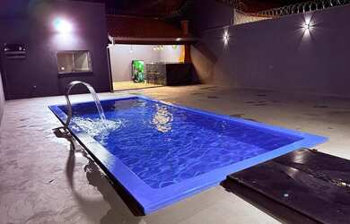 Imagem 8: Área de lazer completa. Piscina, Churrasqueira, Imóvel mobiliadoeVaranda