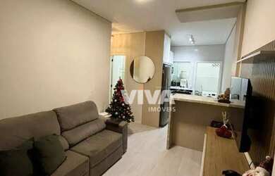 Imagem: O apartamento possui 2 Dormitórios, 1 Banheiro, 1 Vaga na garagem