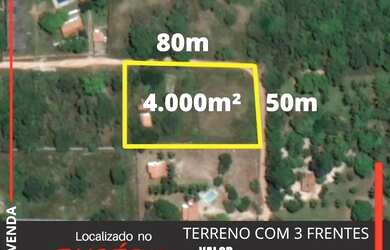 Imagem: O terreno possui 4.000m² de Área e está localizado em Eusébio
