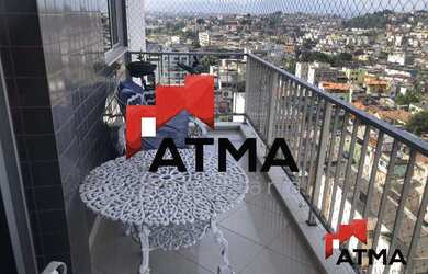 Imagem: O apartamento na cobertura possui 3 Dormitórios, 4 Banheiros