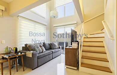 Imagem: O apartamento na cobertura possui 2 Dormitórios, 3 Banheiros