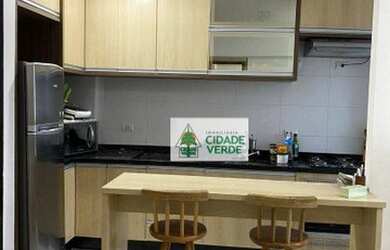 Imagem: O apartamento possui 2 Dormitórios, 1 Banheiro, 1 Vaga na garagem