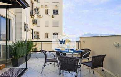 Imagem: O apartamento na cobertura possui 4 Dormitórios, 3 Banheiros