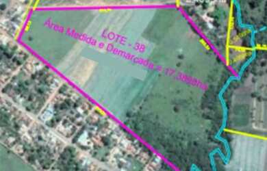 Imagem: O terreno possui 173.890m² de Área e está localizado em