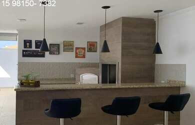 Imagem: A casa em condomínio possui 4 Dormitórios, 5 Banheiros, 5