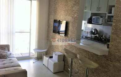 Imagem: O apartamento possui 2 Dormitórios, 1 Banheiro, 1 Vaga na garagem