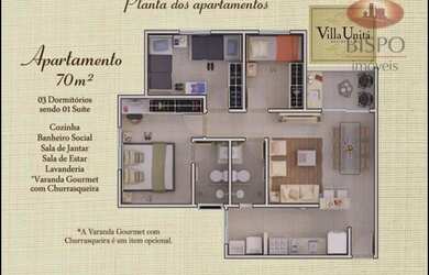 Imagem 13: Apartamento à venda, 70 m² por R$ 348.000,00 - Santa Cruz - Americana/SP