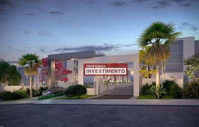 Imagem: O apartamento possui 2 Dormitórios, 1 Banheiro, 1 Vaga na garagem