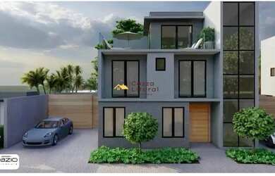 Imagem: A casa em condomínio possui 4 Dormitórios, 4 Banheiros, 2