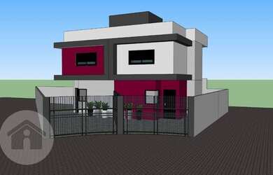 Imagem: A casa possui 2 Dormitórios, 2 Banheiros, 2 Vagas na garagem