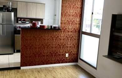 Imagem: O apartamento possui 2 Dormitórios, 1 Banheiro, 1 Vaga na garagem