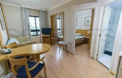 Imagem: O studio para alugar possui 1 Dormitório, 1 Banheiro, 1 Vaga