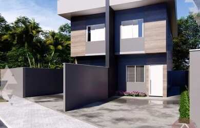 Imagem: A casa possui 2 Dormitórios, 2 Banheiros, 2 Vagas na garagem