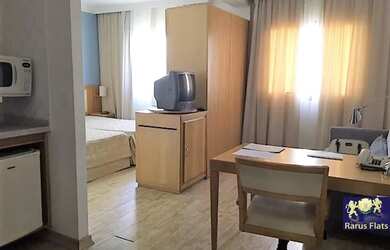 Imagem: O studio possui 1 Dormitório, 1 Banheiro, 1 Vaga na garagem