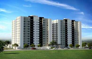 Imagem: O apartamento possui 2 Dormitórios, 1 Banheiro, 1 Vaga na garagem