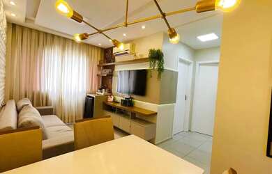 Imagem: O apartamento possui 2 Dormitórios, 1 Banheiro, 1 Vaga na garagem