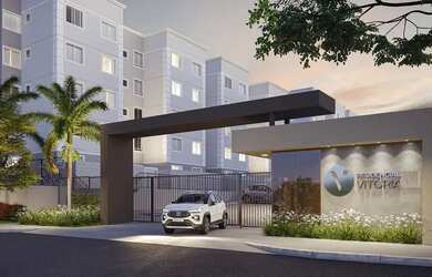 Imagem: O apartamento possui 2 Dormitórios, 1 Banheiro, 1 Vaga na garagem