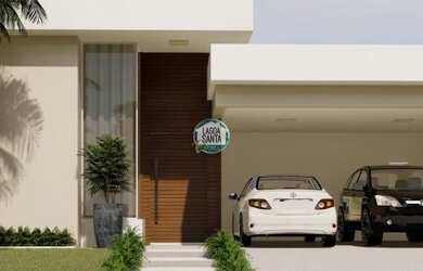 Imagem: A casa possui 3 Dormitórios, 2 Banheiros, 5 Vagas na garagem