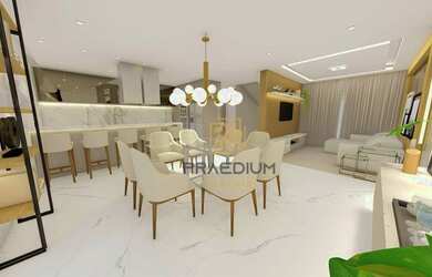 Imagem: A casa possui 4 Dormitórios, 4 Banheiros, 2 Vagas na garagem