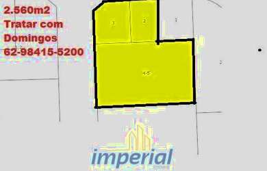 Imagem: O terreno possui 2.560m² de Área e está localizado em Setor