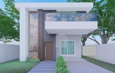 Imagem: A casa em condomínio possui 4 Dormitórios, 2 Banheiros, 3