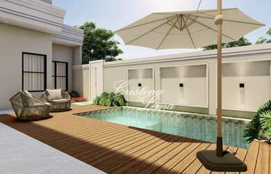 Imagem: A casa possui 3 Dormitórios, 4 Banheiros, 2 Vagas na garagem