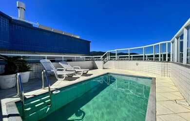 Imagem: O apartamento na cobertura possui 3 Dormitórios, 4 Banheiros