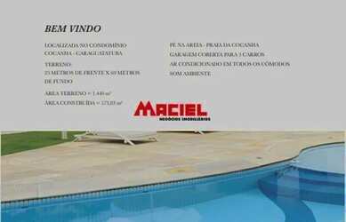 Imagem: A casa em condomínio possui 5 Dormitórios, 5 Banheiros, 3