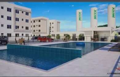 Imagem: O apartamento possui 2 Dormitórios, 1 Banheiro, 1 Vaga na garagem